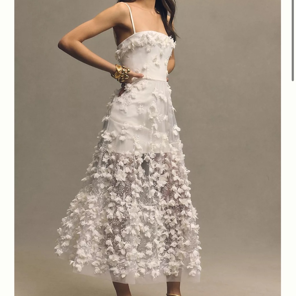 Helsi White Floral Midi Dress